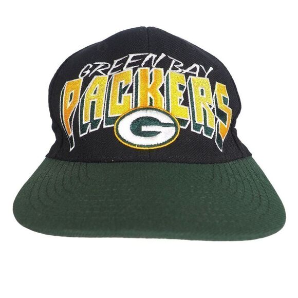 Reebok Vintage Green Bay Packers Large Logo Snapback Hat - Picture 1 of 8